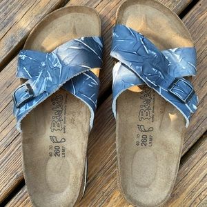 Birkenstock genuine leather Siena sandals EU 40 wide US 9.5 like new condition